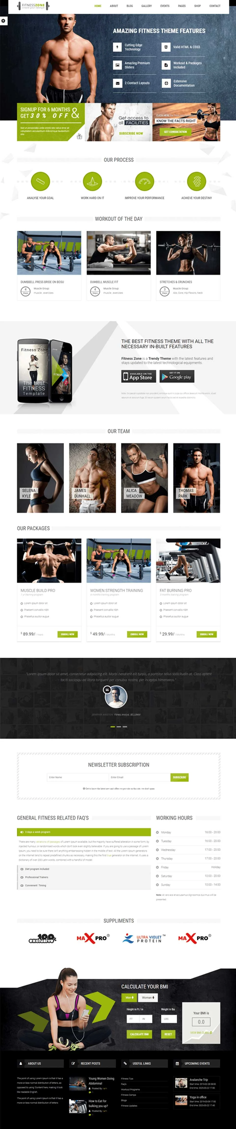 Fitness Shopify project 6